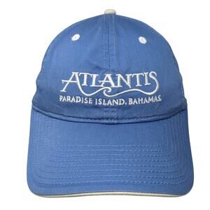 Atlantis Paradise Island Bahamas Slideback Baseball Cap Blue One Size Adjustable